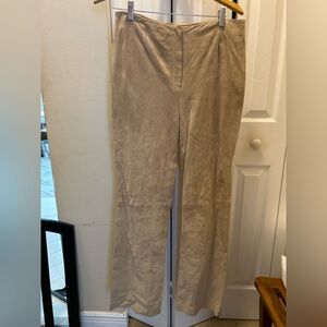 Kate Hill 100% Leather Suede Pants – Size 10